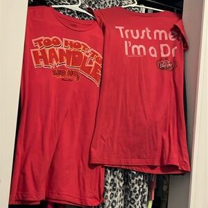 Two XL young adult T-shirts